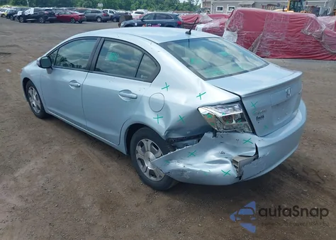 2012 Honda Civic Hybrid z USA, uszkodzony, nr VIN JHMFB4F20CS008837